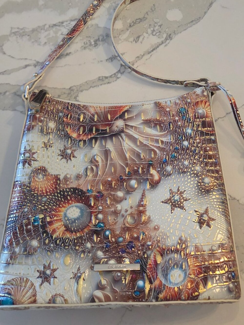Brahmin Sea Jewel Crossbody Handbag Purse